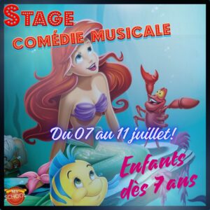 La petite sirène - stage enfants - Comédie musicale - Charleroi (Chatelineau) - Du 7 au 11 juillet 2025