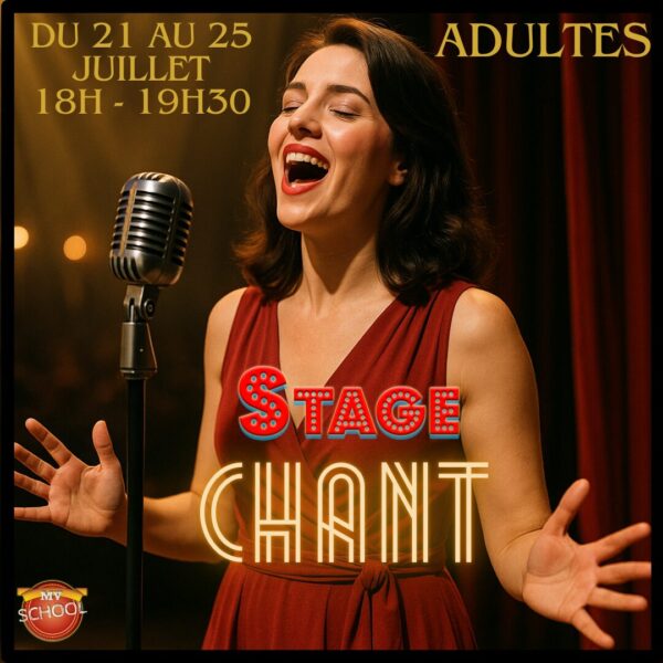 Stage de chant/Claquettes- adultes - Charleroi (Chatelineau) - Du 21 au 25 juillet 2025