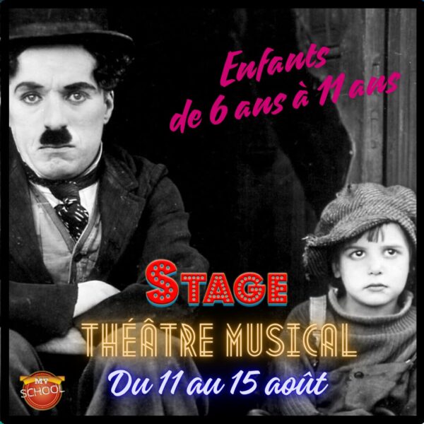 Chaplin - stage enfants - Théâtre musical - Charleroi (Chatelineau) - Du 18 au 22 août 2025