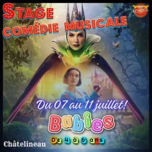 Blanche neige - stage Babies - Charleroi (Chatelineau) - Du 07 au 11 juillet 2025