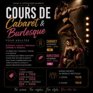 Inscr 26-27 Danses Cabaret - Burlesque