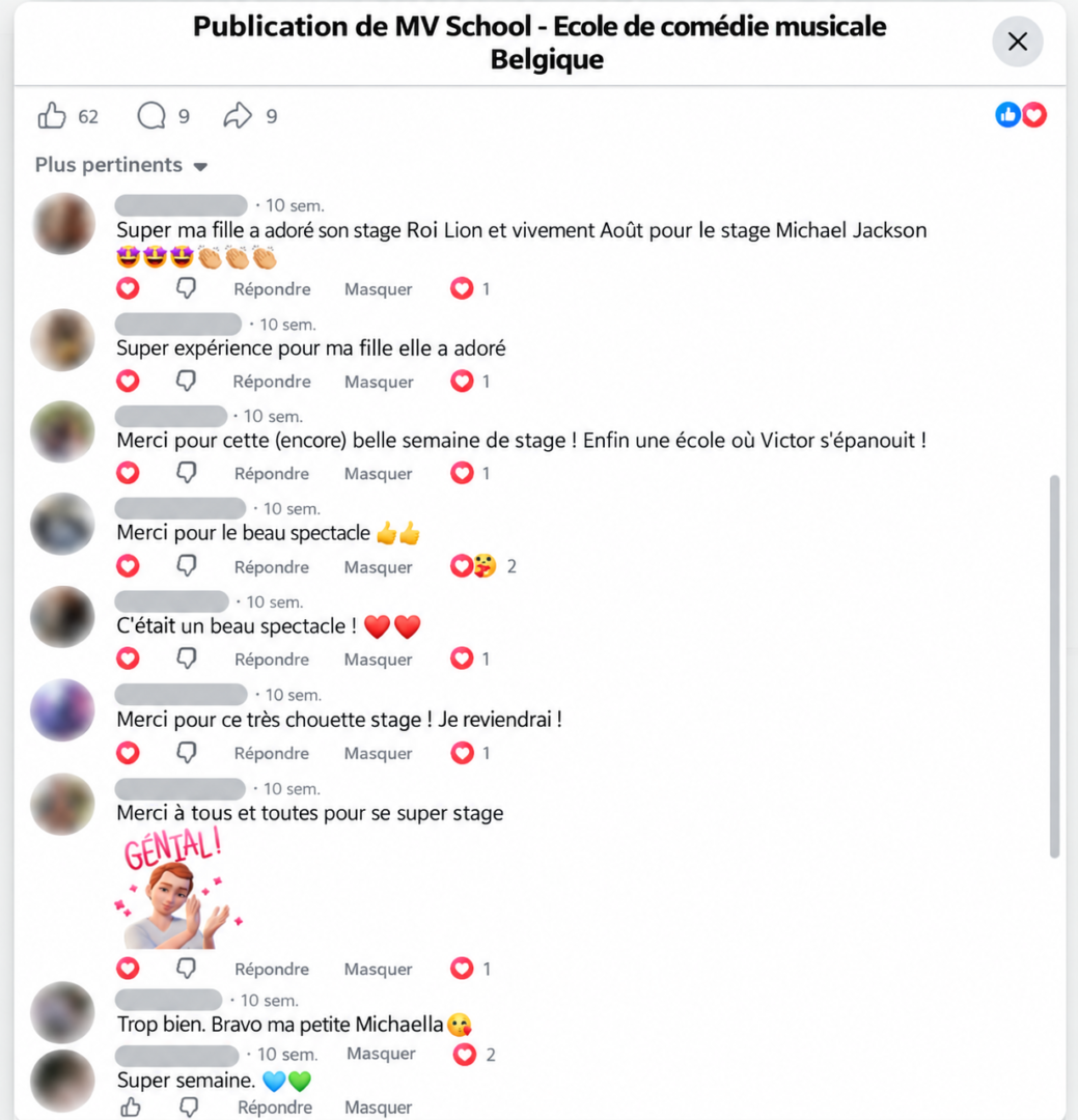 Avis de stagiaire